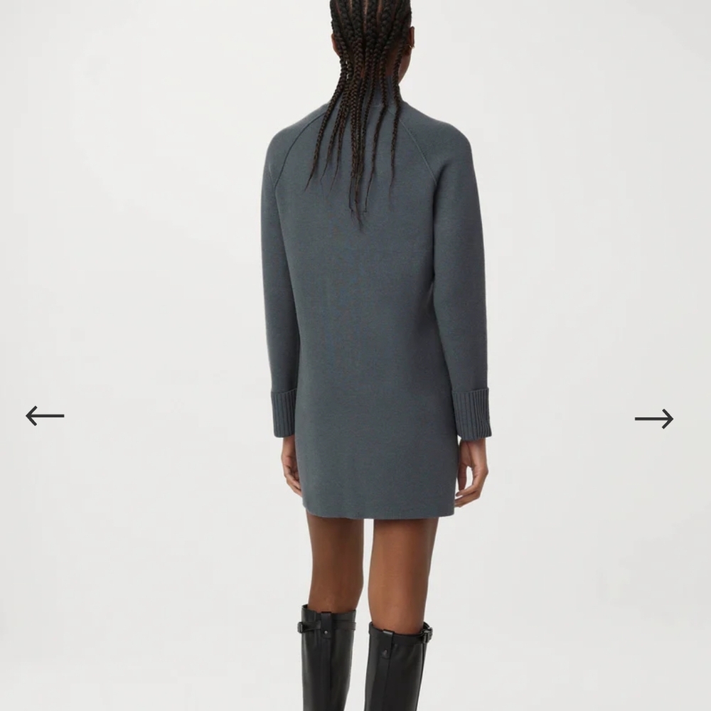 BNWT Frank & Oak Slate Blue Sweater Dress - Picture 2 of 8